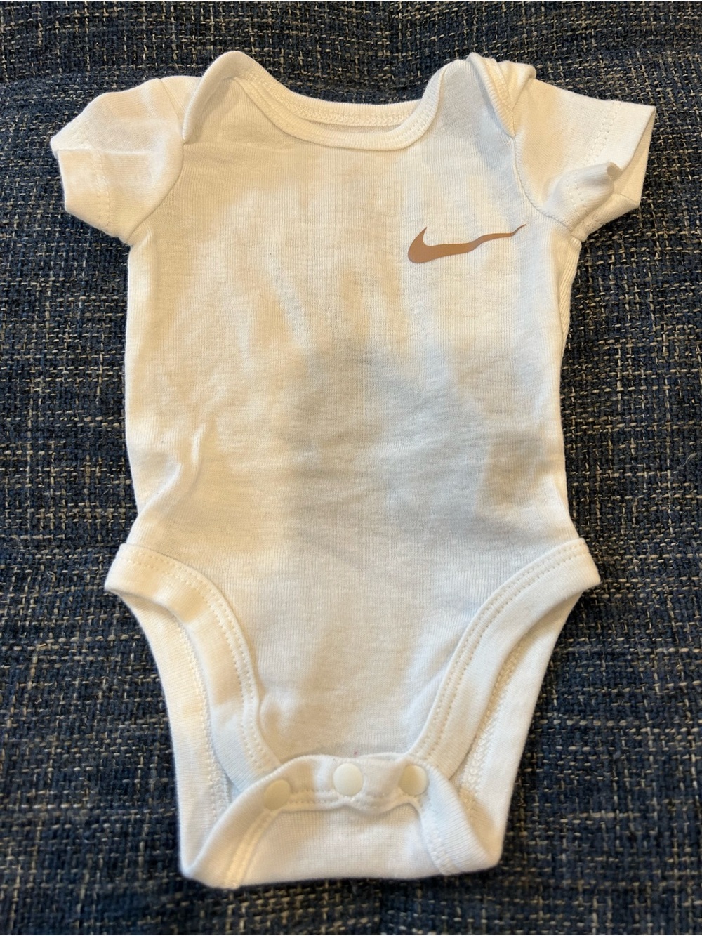 Nike Cream Newborn Onesie